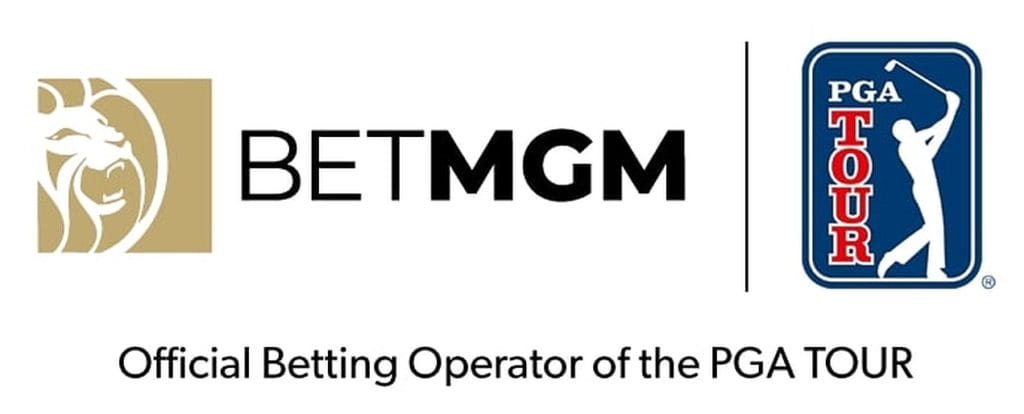 PGA Tour logo next to the BetMGM logo