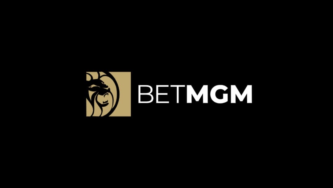 BetMGM Logo Large in the middle of the screen