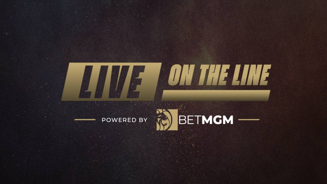"Live on the Line, Powered by BetMGM" show logo