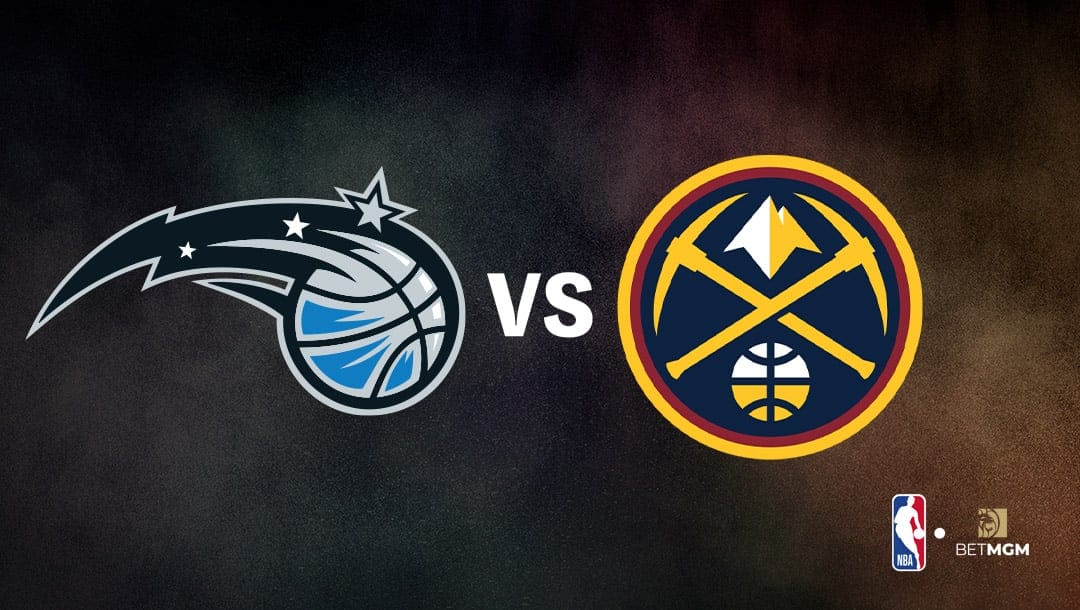 Orlando Magic logo on the left and Denver Nuggets logo on the right