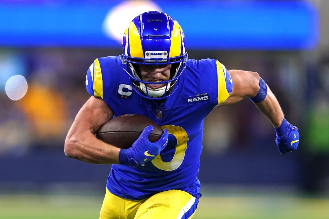 Cooper Kupp Holding a Football for Los Angeles Rams