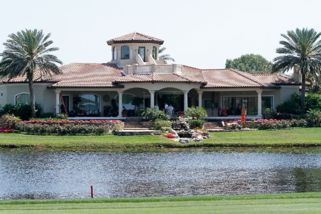 The clubhouse at Bay Hill Club & Lodge, home of the Arnold Palmer Invitational.