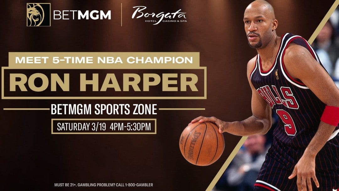 Ron Harper Jr. will have a meet-and-greet with fans at The Borgata.