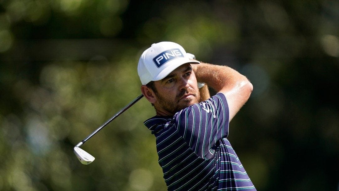 Louis Oosthuizen of South Africa during the third round of the Tour Championship golf tournament Saturday, Sept. 4, 2021, at East Lake Golf Club in Atlanta.