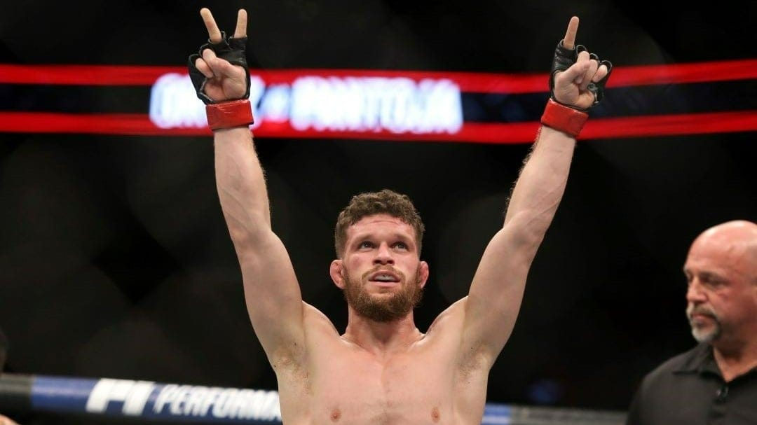 Dustin Ortiz celebrates a win