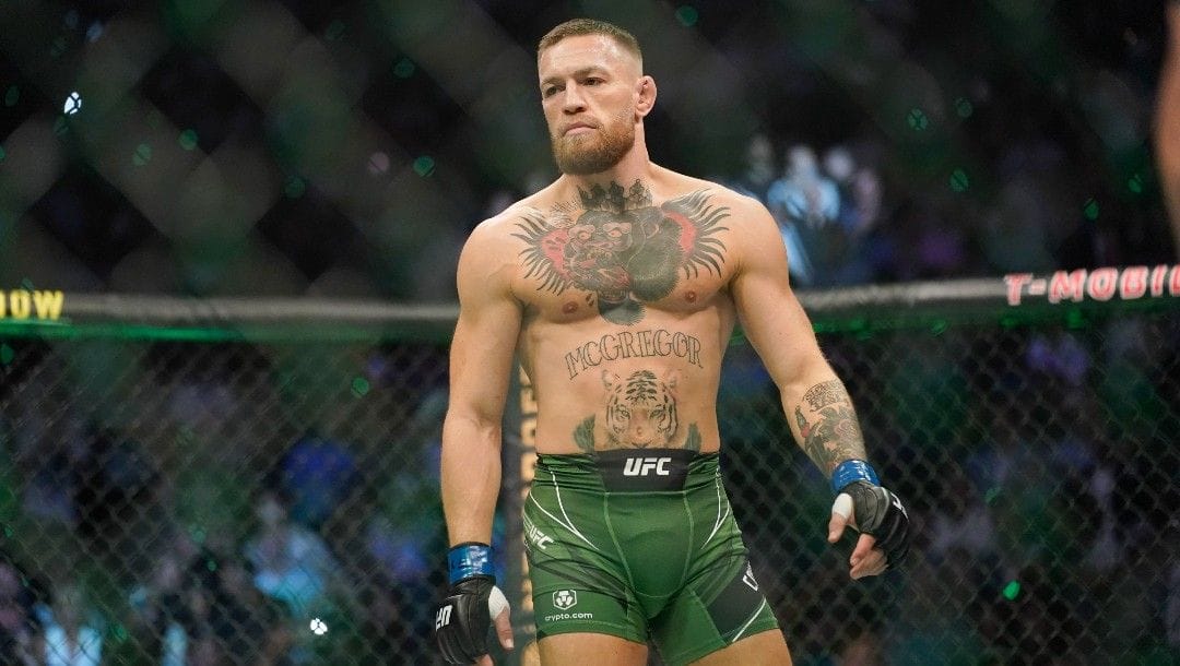 Conor McGregor prepares to fight Dustin Poirier in a UFC 264 lightweight mixed martial arts bout Saturday, July 10, 2021, in Las Vegas.