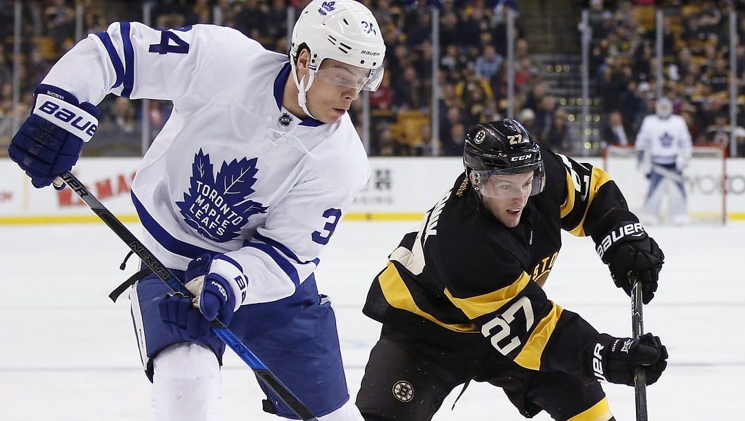 NHL Odds: Auston Matthews (Toronto Maple Leafs) has tallied 95 points this season.