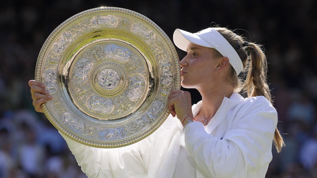 Elena Rybakina cashed in on her Wimbledon odds in 2022.