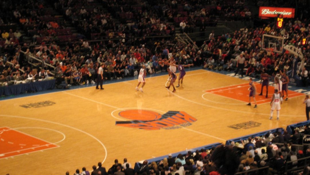 The New York Knicks play at Madison Square Garden.