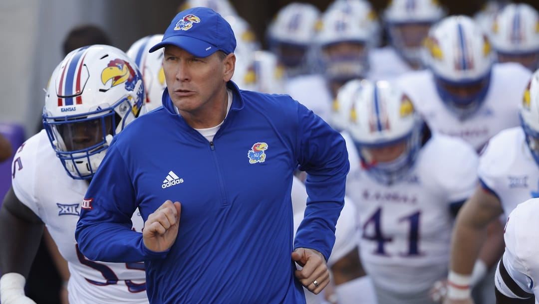 Lance Leipold will lead the Kansas Football win total campaign in 2022.