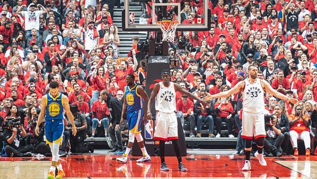 The Toronto Raptors face the Golden State Warriors in game 2 of the 2019 NBA Finals.