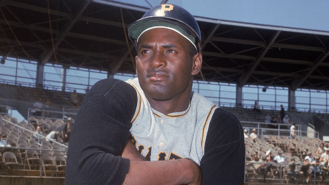 Pittsburgh Pirates' outfielder Roberto Clemente is seen, March 1968.