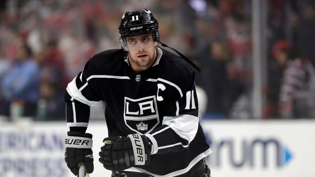 Los Angeles Kings' Anze Kopitar during an NHL hockey game Tuesday, March 5, 2019, in Los Angeles.