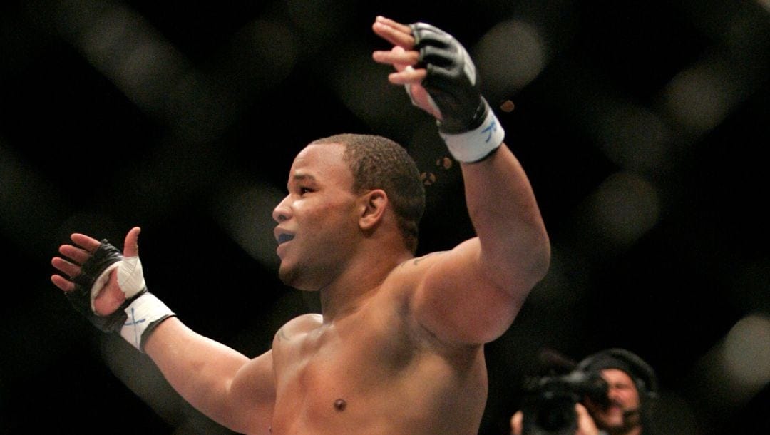 Terry Martin victorious after defeating Ivan Salaverry at UFC 71, Saturday, May 26, 2007 at The MGM Grand Arena in Las Vegas.