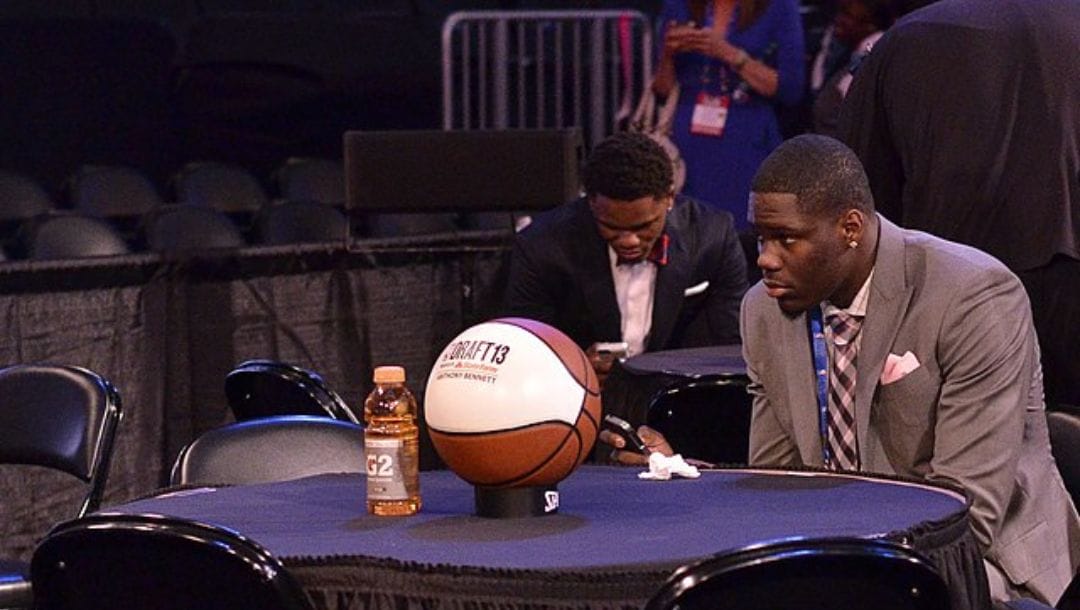 Anthony Bennett waits for his name to be called during the 2013 NBA Draft.