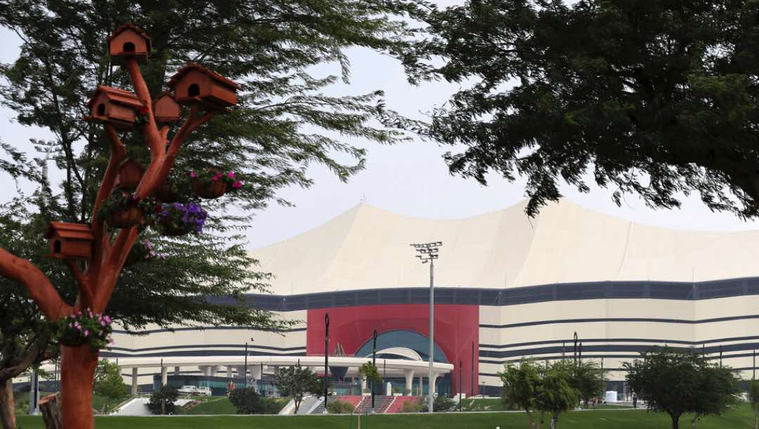 Al Bayt Stadium, one of the 2022 World Cup stadiums, in Al Khor.