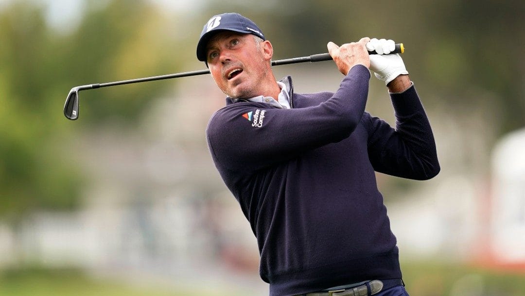 Matt Kuchar on the Silverado Resort North Course during the final round of the Fortinet Championship PGA golf tournament in Napa, Calif., Sunday, Sept. 18, 2022.