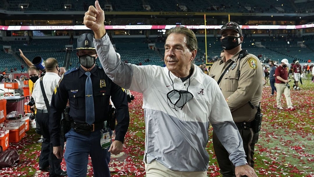Nick Saban and Alabama are a mainstay in the College Football Playoff history.