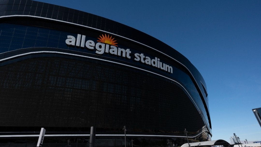 Exterior view of the Allegiant Stadium on Nov. 14, 2021, in Las Vegas. When tickets for K-pop sensation BTS' four April concerts at Allegiant Stadium went up for presale, every seat sold in less than two hours, a testament to the boy band's tremendous popularity.