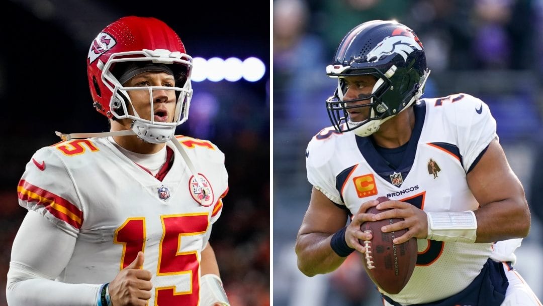 Russell Wilson and Patrick Mahomes will face off this Sunday.