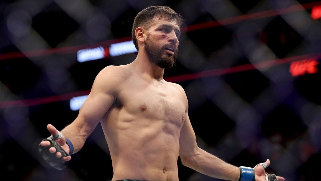 Yair Rodriguez is seen after his win over Brian Ortega in their mixed martial arts bout at UFC on ABC 3, Saturday, July 16, 2022.
