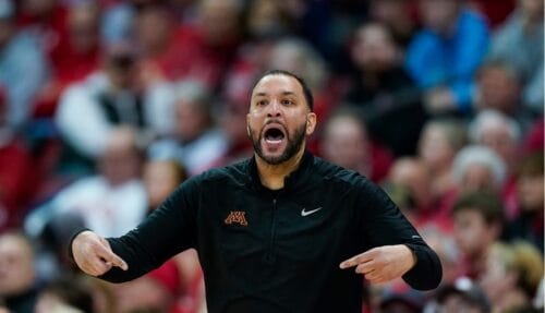 An enthusiastic Minesota Golden Gophers coach