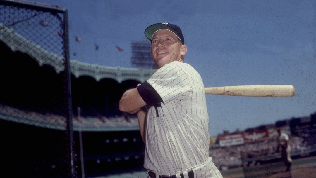 This is an undated 1960's photo of New York Yankees Mickey Mantle.