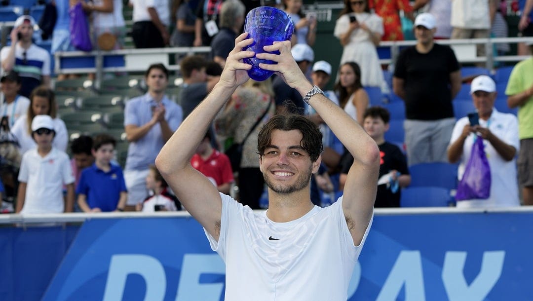 Taylor Fritz is continuing his hot play in 2023. He won the Delray Beach tournament in February.