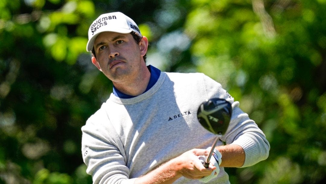 Patrick Cantlay watches his drive from the fifth tee during the third round of the Players Championship golf tournament Saturday, March 11, 2023, in Ponte Vedra Beach, Fla.