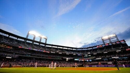 The St. Louis Cardinals play against the New York Mets during the third inning of a baseball game at Citi Field on Wednesday, May 18, 2022, in New York.