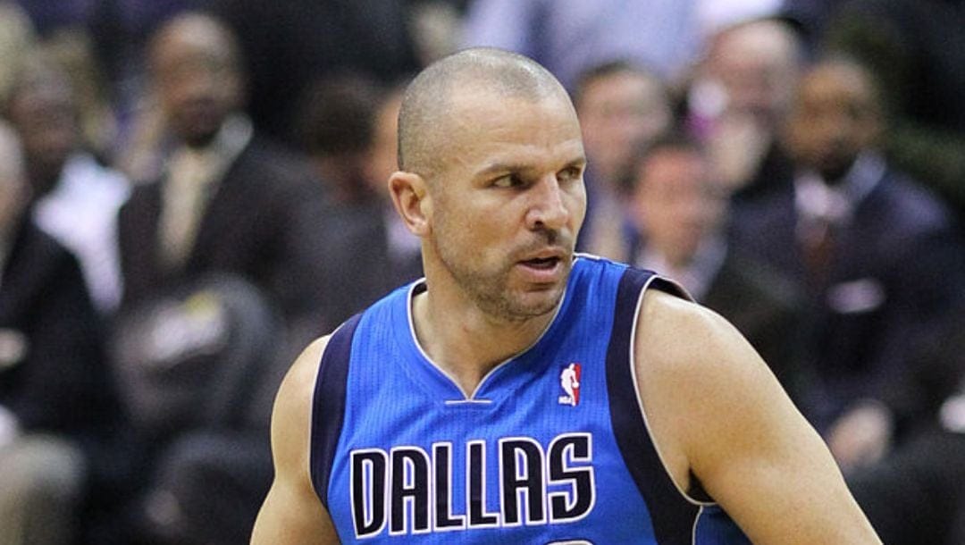Jason Kidd surveys the floor in a game against the Washington Wizards in February 2011.
