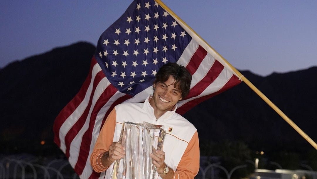 American Taylor Fritz defeated Rafael Nadal in the final round of last year's Indian Wells tournament.