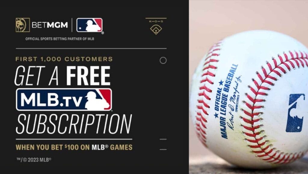 How To Get a Free MLB.TV Subscription With BetMGM BetMGM