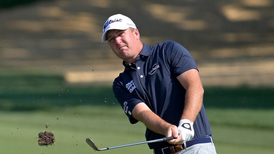 Tom Hoge chips onto the ninth green during the first round of the Arnold Palmer Invitational golf tournament, Thursday, March 2, 2023, in Orlando, Fla.