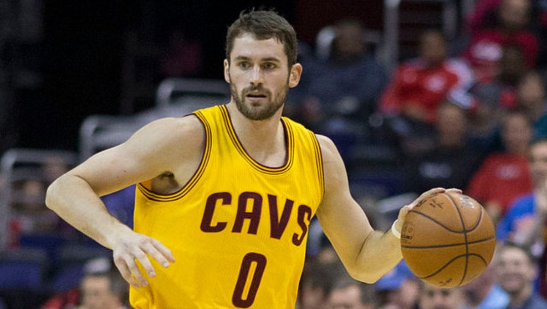 Kevin Love of the Cleveland Cavaliers in a game against the Washington Wizards at Verizon Center on November 21, 2014.