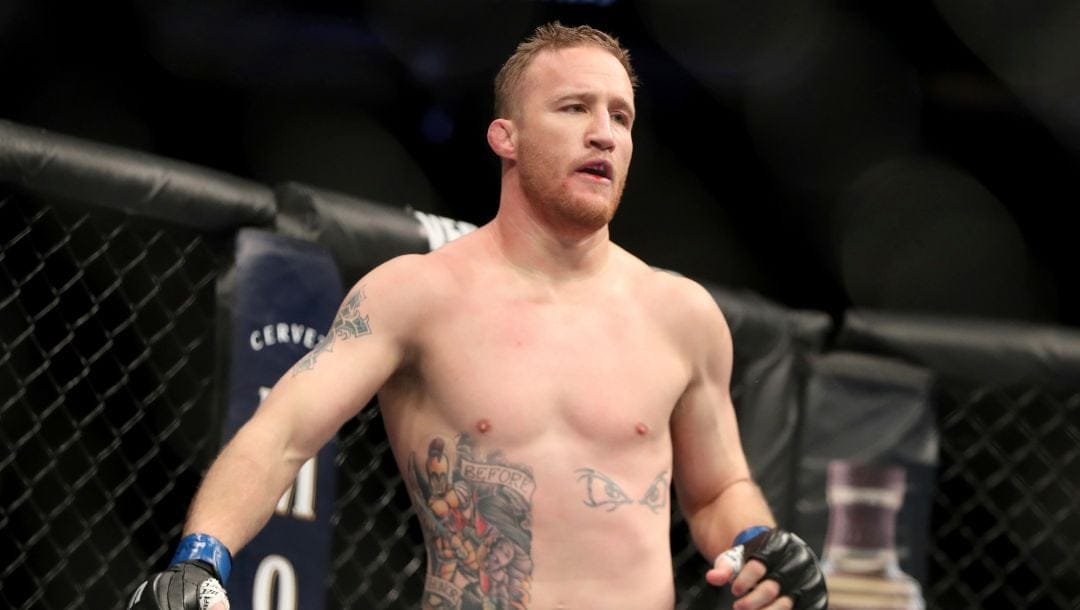 Justin Gaethje is seen before his mixed martial arts bout at UFC Fight Night, Saturday, March 30, 2019, in Philadelphia.