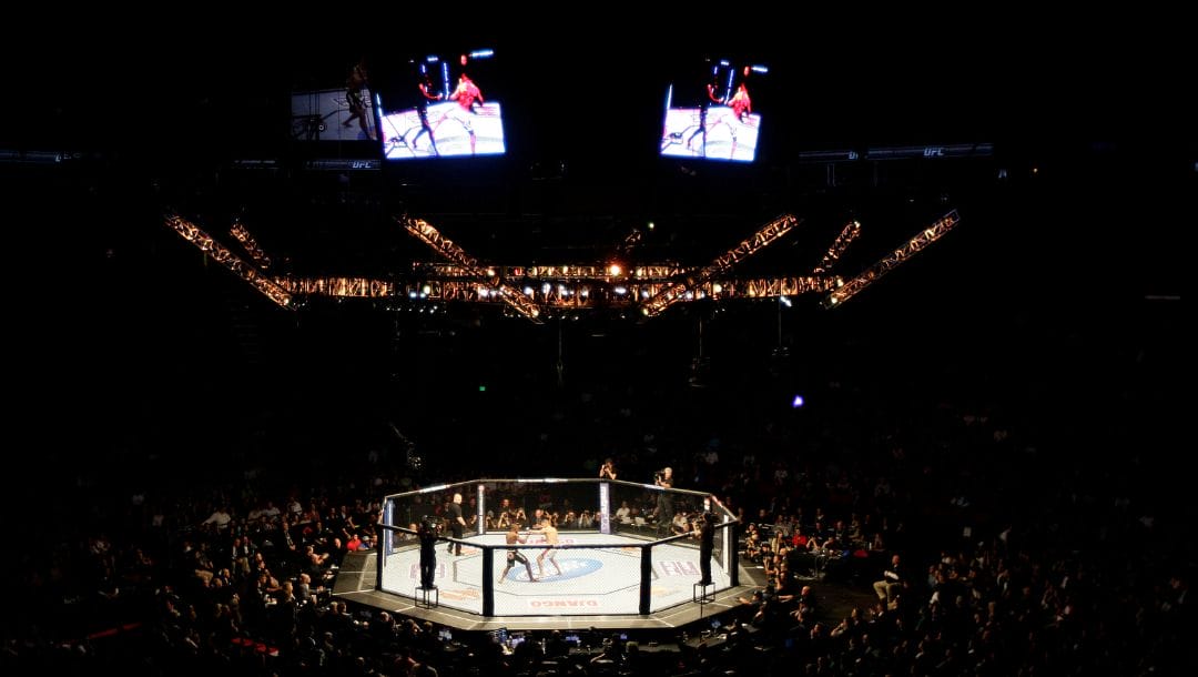 Key Arena is seen during a UFC on Fox mixed martial arts event in Seattle, Saturday, Dec. 8, 2012.