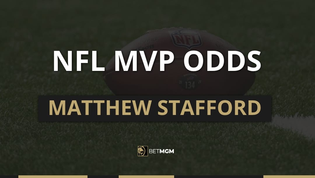 Get the latest Matthew Stafford MVP odds for the 2025-26 NFL season based on prices from the BetMGM online sportsbook.