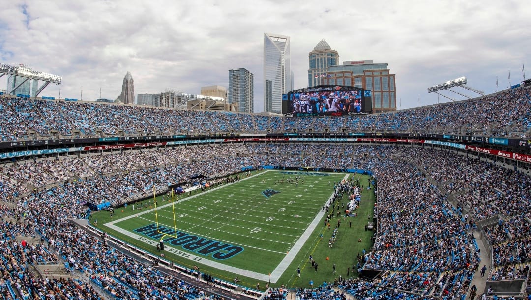 Bank of America stadium during an NFL football game between the Carolina Panthers and New Orleans Saints on Sunday, Sep. 25, 2022, in Charlotte, N.C.