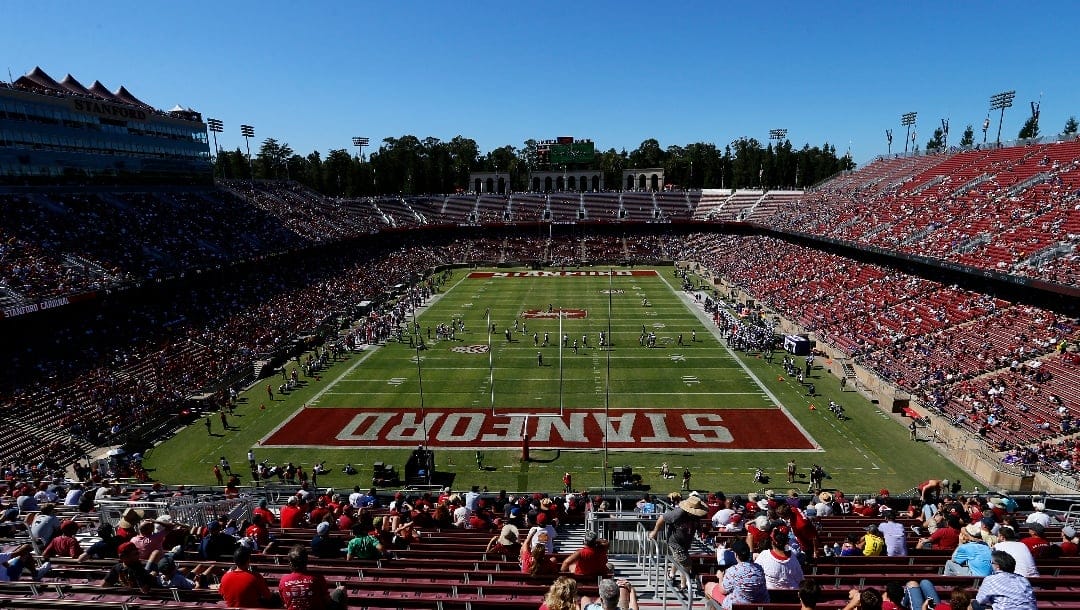 Stanford stadium view during the third quarter of an NCAA college football game against Northwestern in Stanford, Calif., Saturday, Aug. 31, 2019.