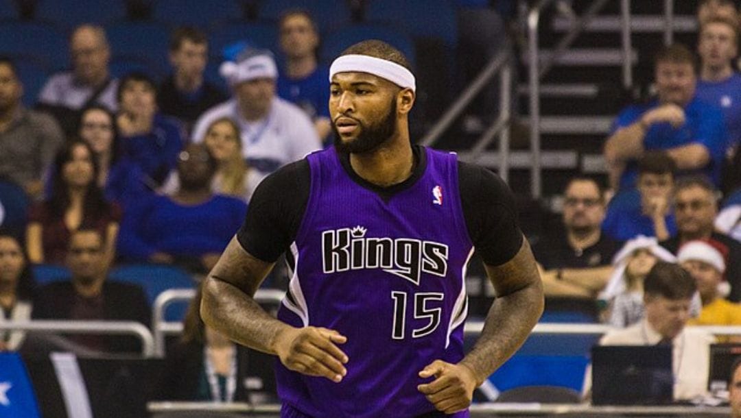 DeMarcus Cousins of the Sacramento Kings during an NBA game on December 21, 2018.