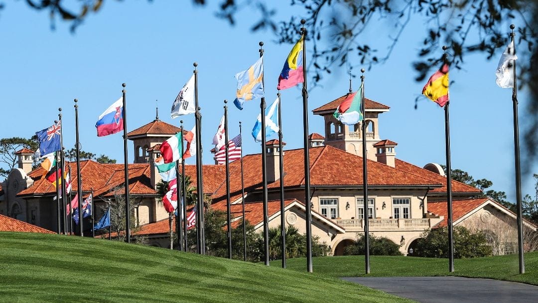 The clubhouse at TPC Sawgrass during the first round of an NCAA golf tournament on Monday, Feb. 3, 2020 in Ponte Vedra, Fla.