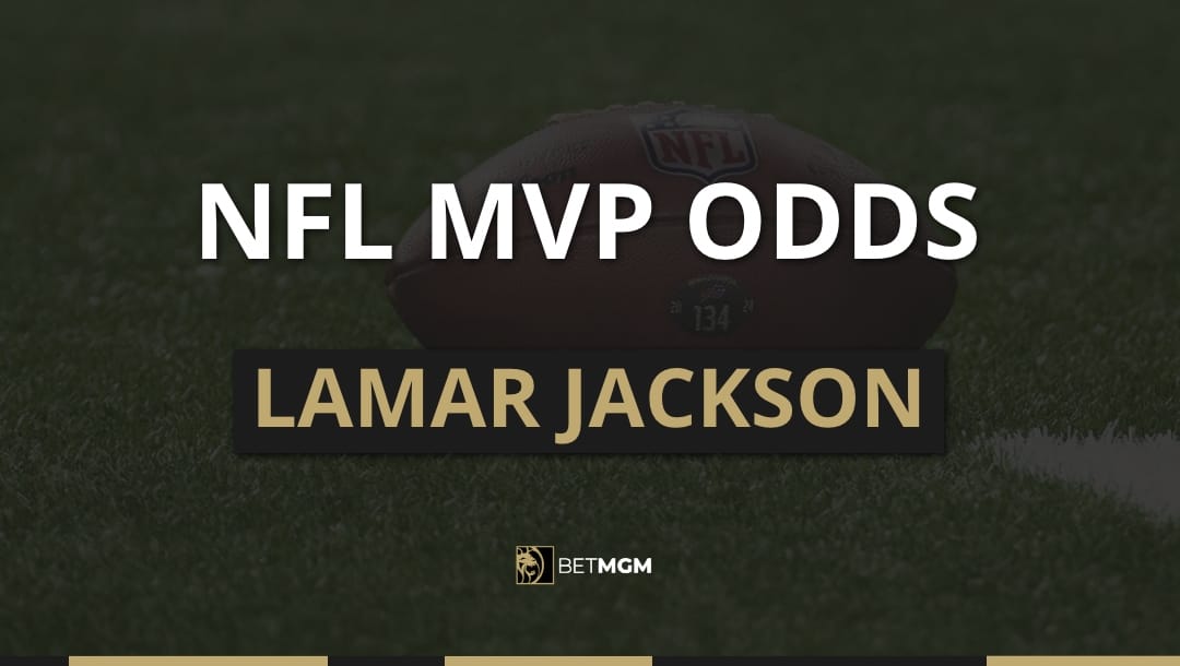 Get the latest Lamar Jackson MVP odds for the 2025-26 NFL season based on prices from the BetMGM online sportsbook.