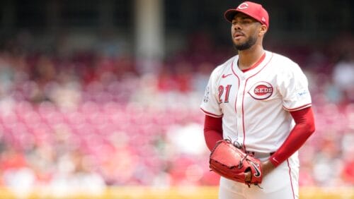 Cincinnati Reds pitcher Hunter Greene throws during a baseball game against the Colorado Rockies, Thursday, July 11, 2024, in Cincinnati.