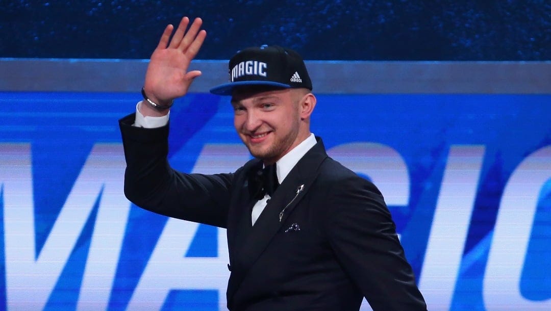 Ben Simmons poses with Commissioner Adam Silver after being drafted first overall by the Philadelphia 76ers in the first round of the 2016 NBA Draft at the Barclays Center on June 23, 2016 in the Brooklyn borough of New York City. NOTE TO USER: User expressly acknowledges and agrees that, by downloading and or using this photograph, User is consenting to the terms and conditions of the Getty Images License Agreement.