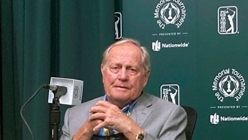 Jack Nicklaus speaks ahead of this week's Memorial Tournament at Muirfield Village Golf Club in Dublin, Ohio, Tuesday, June 1, 2021. Nicklaus remains a relevant voice in the game without having played in 16 years.