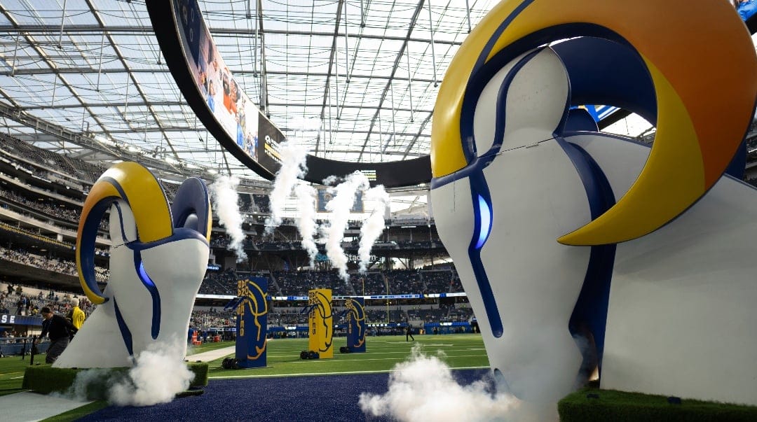 General interior view of SoFi Stadium, the home of Los Angeles Rams before an NFL football game between the Los Angeles Rams and the Seattle Seahawks, Sunday, Jan. 5, 2025, in Inglewood, Calif. (AP Photo/Kyusung Gong)